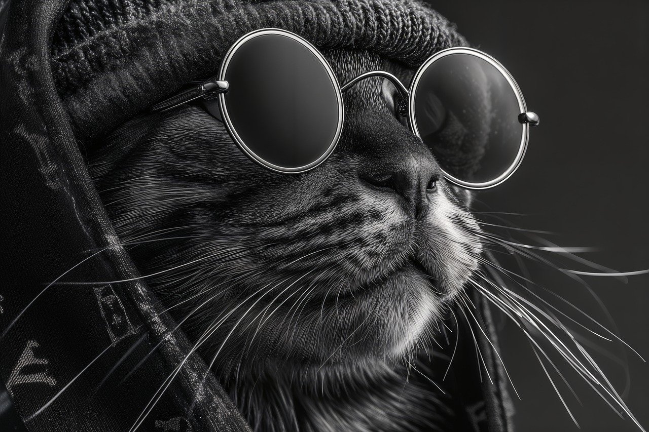 katt solbrillor hip-hop