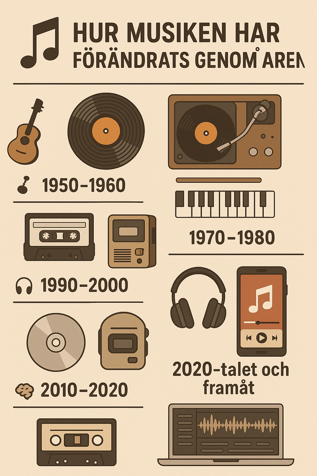 Hur musiken foÌraÌndrats