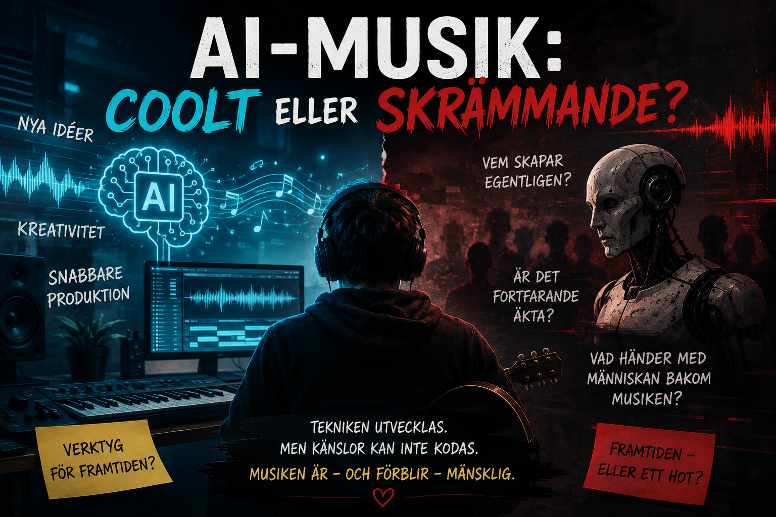 AI-musik: coolt eller skrämmande?