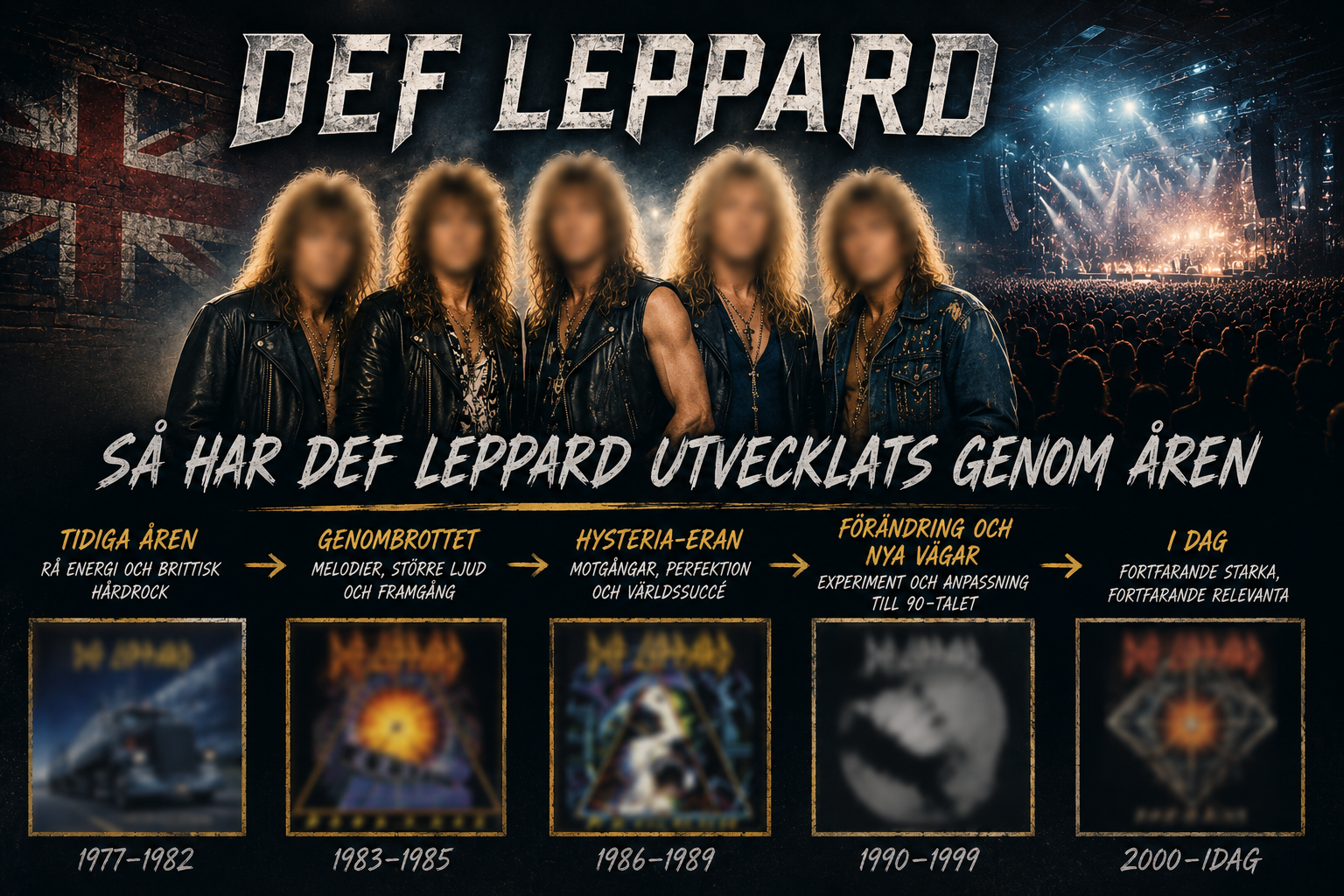 Def Leppard bild på bandmedlemmar