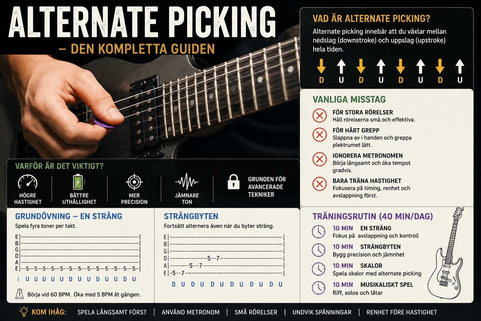 Alternate picking